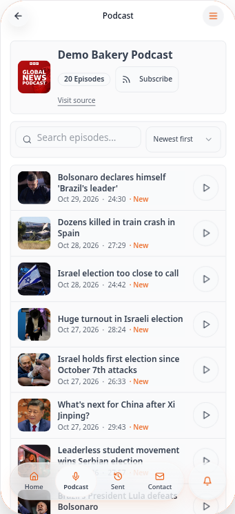 Add a podcast