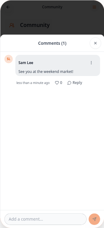 Post with a comment added