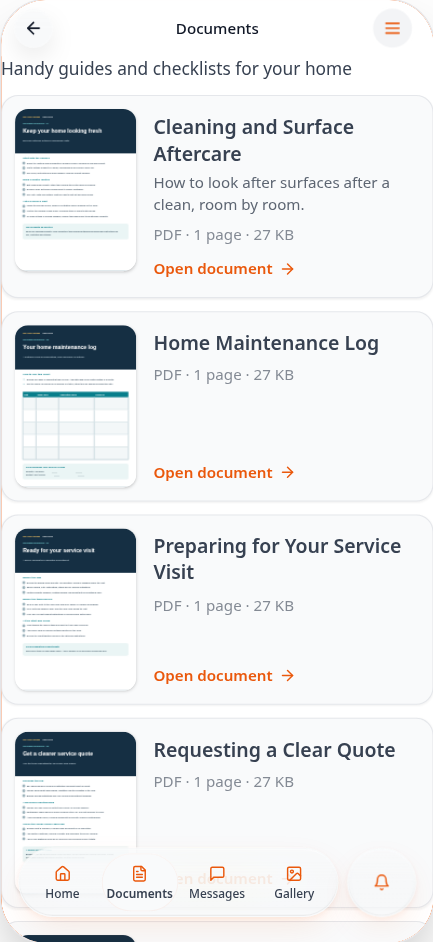 Share documents with the PDF Library