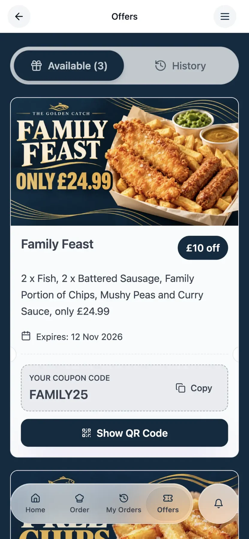 The Golden Catch member offers example