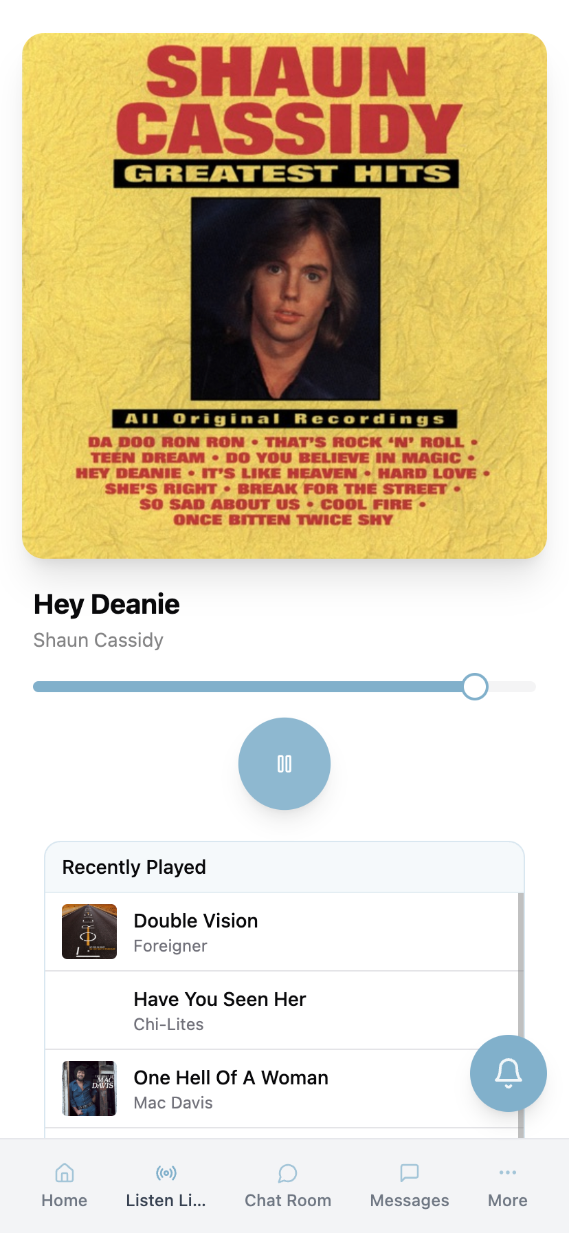 AppBuild app example showing podcast player example — AppBuild vs Fourthwall app builder comparison