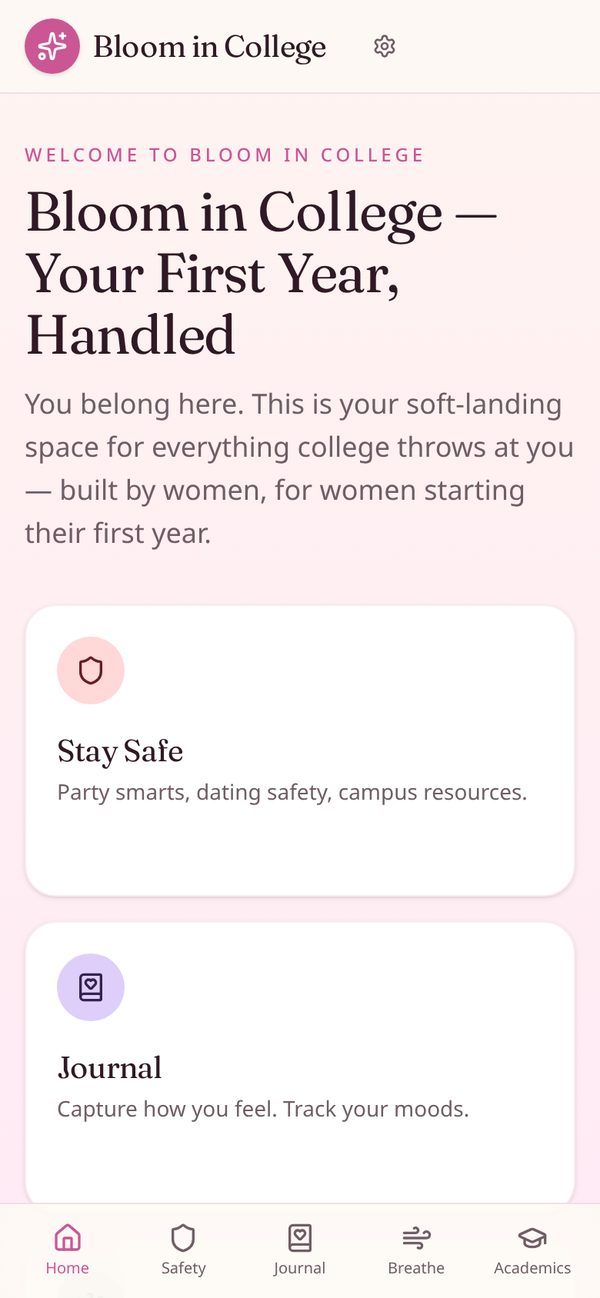 Bloom running as a mobile app