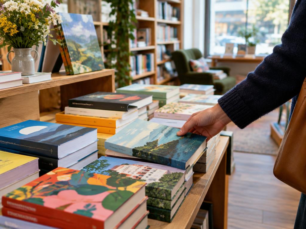 A view inside an independent bookshop business