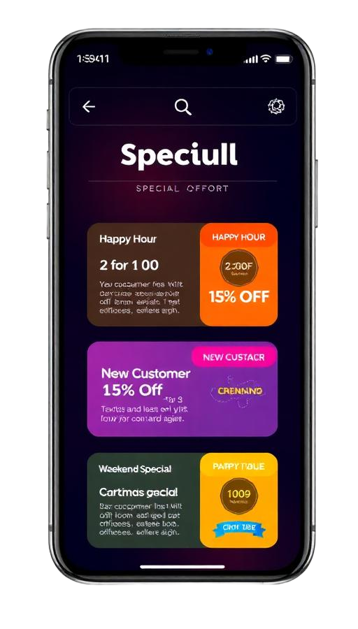 App screen — Offers & Deals