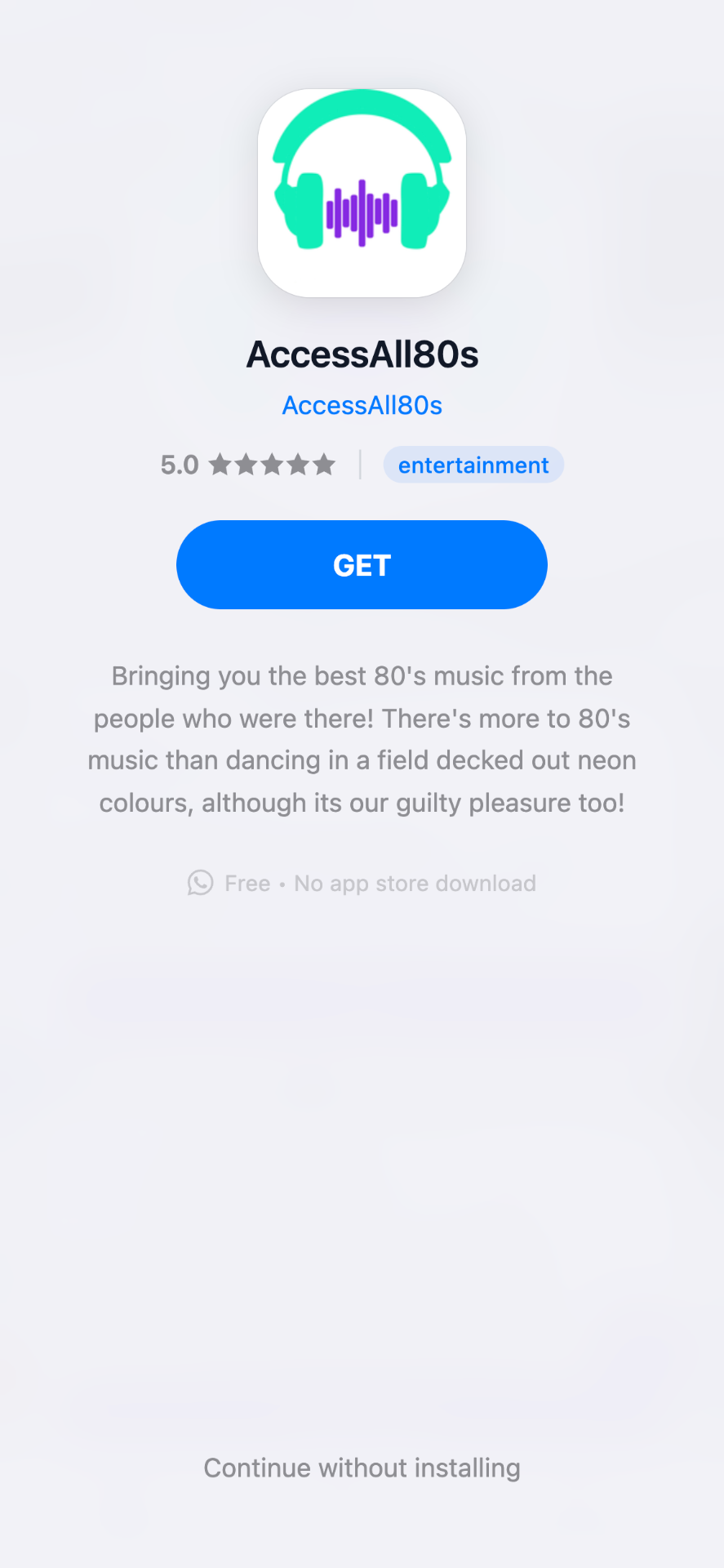 PWA Install Steps Screen