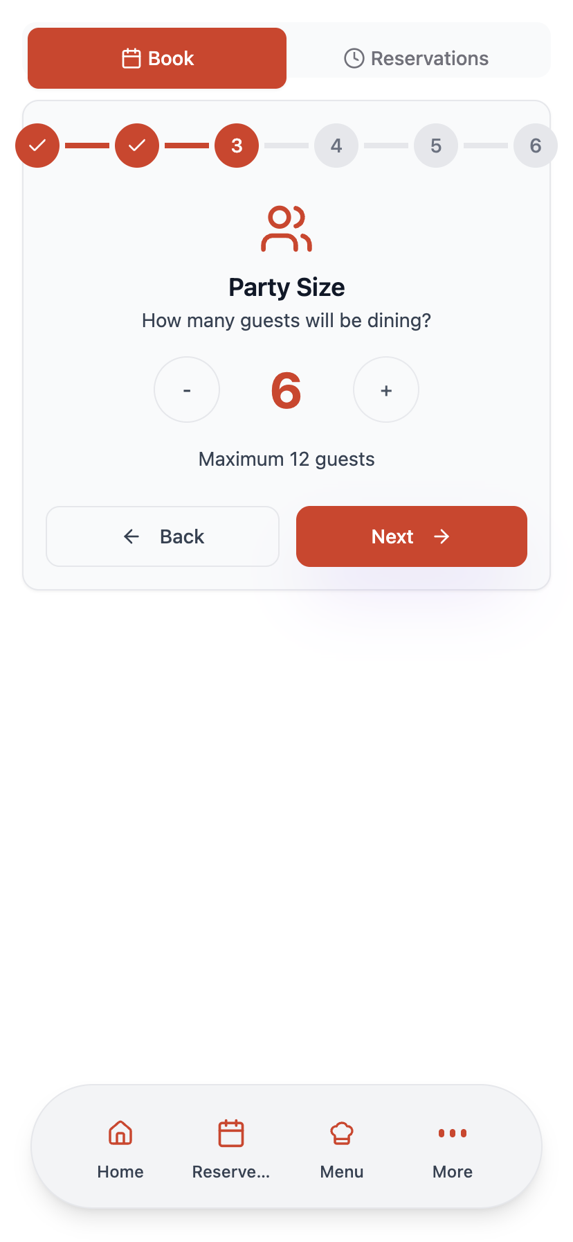 Effortless Table Reservations - Step 3